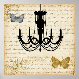  luchters, Butterflies Poster