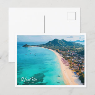 Luchtfoto Uitzicht had Rin Thailand Illustratie Briefkaart