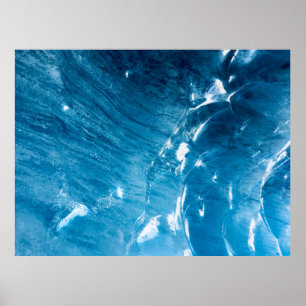 Luchtfoto van het waterlichaam poster