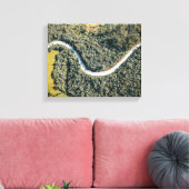 Luchtfotografie van Grey Road Canvas Afdruk (Insitu (Woonkamer))