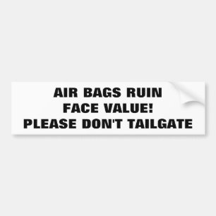 Luchtgetassen roze ventiel bumpersticker