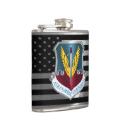 Luchtgevechtscommando met stalen vlag heupfles (Rechts)