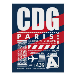 Luchthaven CDG Parijs Perfect Poster