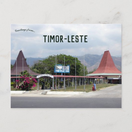 Luchthaven Dili Timor Leste Briefkaart (Voorkant)