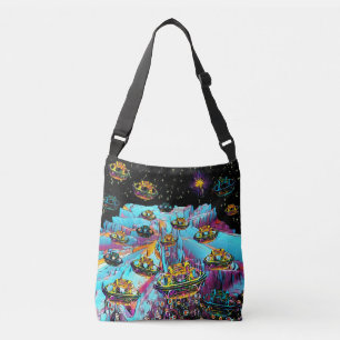 Luchthaven Galaxia Veeslia Crossbody Tas