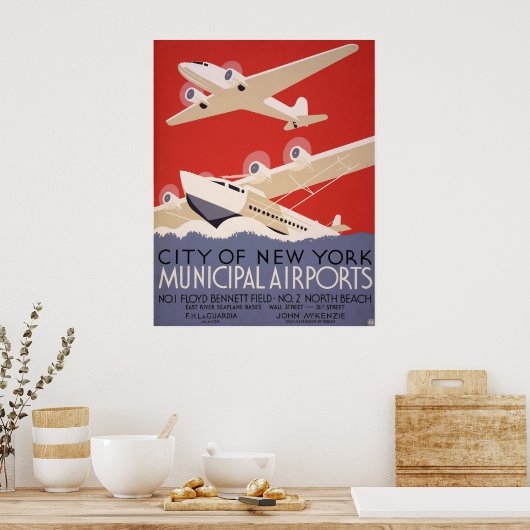 Luchthaven New York City Poster (Keuken)