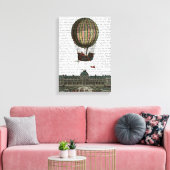 Luchthaven over de stad canvas afdruk (Insitu (Woonkamer))