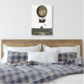 Luchthaven over de stad canvas afdruk (Insitu (Slaapkamer))