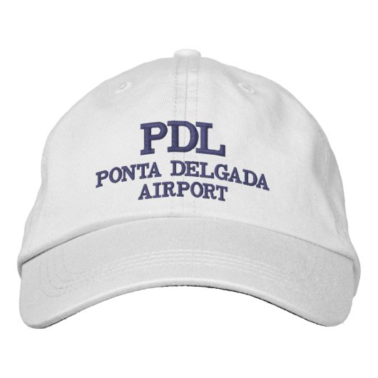 luchthaven PDL Ponta Delgada Geborduurde Pet (Voorkant)