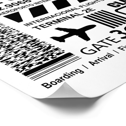 Luchthaven Rio de Janeiro GIG Poster (Hoek)