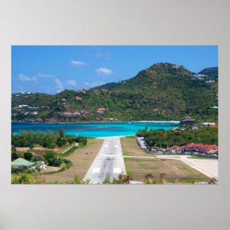 Luchthaven Saint Barthélemy (St. Barts) Poster