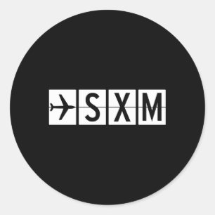 Luchthaven Sam St Min Maen Ronde Sticker