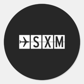 Luchthaven Sam St Min Maen Ronde Sticker