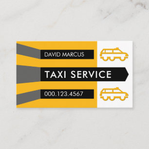 Luchthaven Startbaan Gele Taxi Visitekaartje