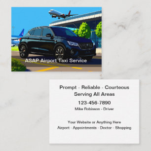 Luchthaven Taxi Transportation Service Visitekaartje