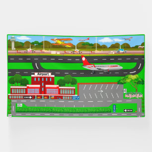 Luchthaven voor Play 6x10 Spandoek