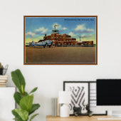  luchthaven Wold-Chamberlain Minneapolis Poster (Thuiskantoor)