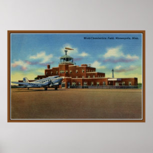  luchthaven Wold-Chamberlain Minneapolis Poster