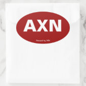 Luchthavencode - Alexandrië, Minnesota Ovale Sticker (Tas)