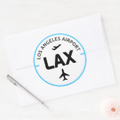 Luchthavencode LAX Los Angeles Ronde Sticker (Envelop)