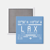 Luchthavencode Los Angeles Magneet (Voorkant / Achterkant)