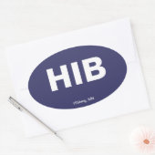 Luchthavencode - Rooiing, Minnesota Ovale Sticker (Envelop)