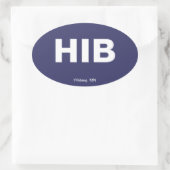 Luchthavencode - Rooiing, Minnesota Ovale Sticker (Tas)