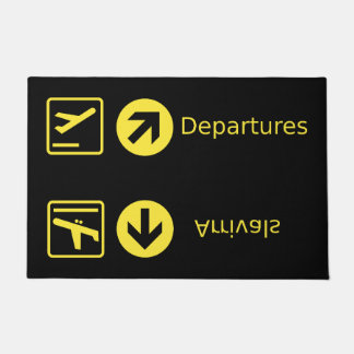 Luchthavenconcurrenten Departures Doormat Deurmat