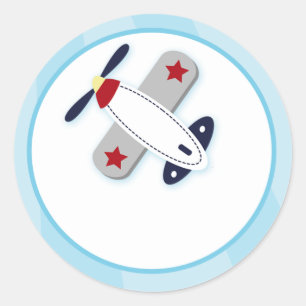 Luchthavenhoeken voor vliegtuigen/Toppers 20 Ronde Sticker