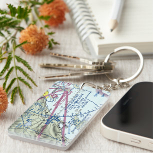 Luchthavenkaart Kodiak/taxidiagram Sleutelhanger