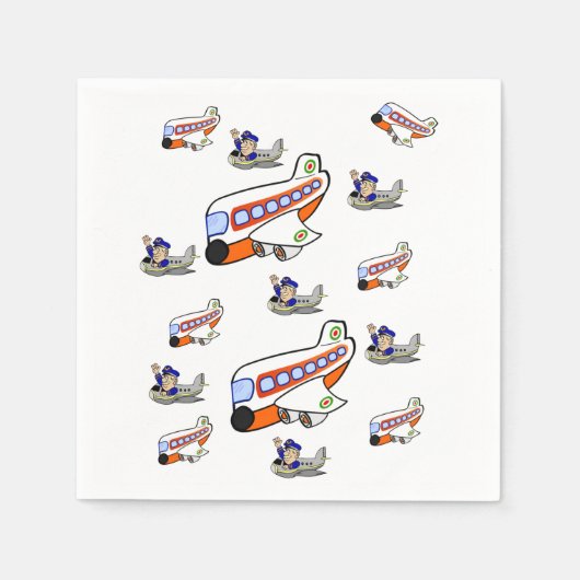 Luchthavenpapier Napkin Servet (Voorkant)