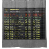 Luchthavenraad (alle tekst aanpasbaar!) douchegordijn (Voorkant)