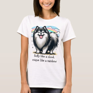 Luchtig als een wolk, uniek als een regenboog t-shirt