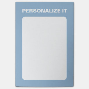 Luchtig blauw Modern gepersonaliseerd veelzijdig Post-it® Notes