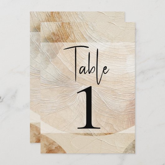 Luchtig neutraal natuurlijk element Boheems tabeln Kaart (Voorkant / Achterkant)