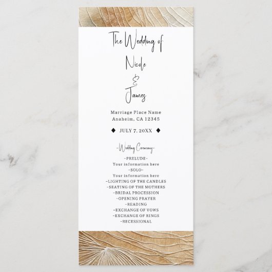 Luchtig Neutraal Natuurlijk Element Boheemse Boho  Programma (Voorkant)