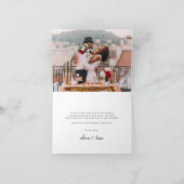 Luchtige Bloemige Dank Je Bedankkaart (Binnen)