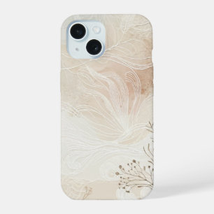 Luchtige Boheemse Botanische Bloemrijke Snaarkunst iPhone 15 Hoesje
