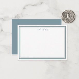 Luchtige Pastel Elegante Briefpapier Notitiekaart Notitiekaartje