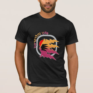 Luchtinterieur Bliksemuitbarsting ontwerp – Retro  T-shirt