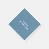 Luchtkracht Blue Hex Colour Code Napkins Servet (Hoek)