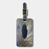 Luchtkrater Pingualuit, Quebec, Canada. Bagagelabel (Voorkant verticaal)