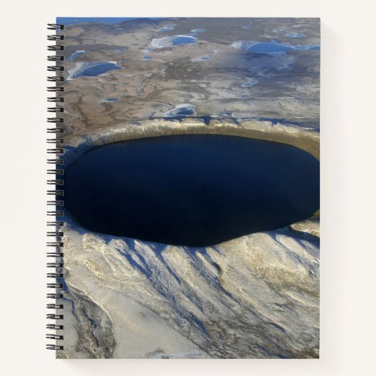 Luchtkrater Pingualuit, Quebec, Canada. Notitieboek (Voorkant)