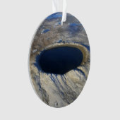 Luchtkrater Pingualuit, Quebec, Canada. Ornament (voorkant)