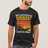 Luchtkussenboot luchtboot t-shirt (Voorkant)