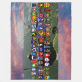 LUCHTLANDINGSEENHEDEN FLEECE DEKEN (Voorkant)