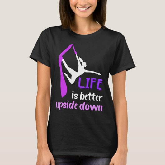 Luchtleven ondersteboven lucht acrobatische hangen t-shirt (Voorkant)