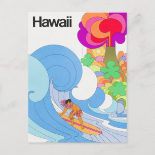  luchtlijn Hawaii Reis Briefkaart