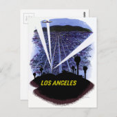  luchtlijn Los Angeles Briefkaart (Voorkant / Achterkant)