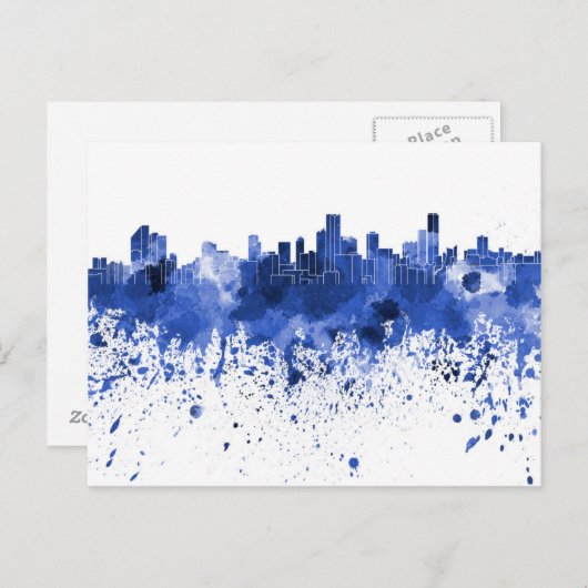 Luchtlijn van Bogota Briefkaart (Voorkant / Achterkant)